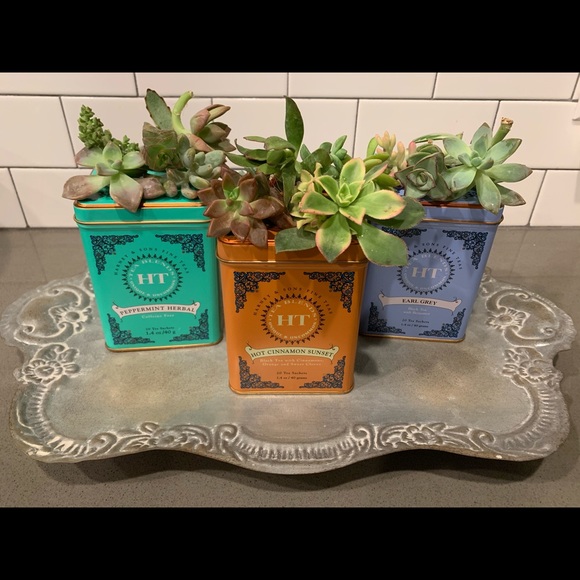 Antiqued Metal Tray - Picture 4 of 4